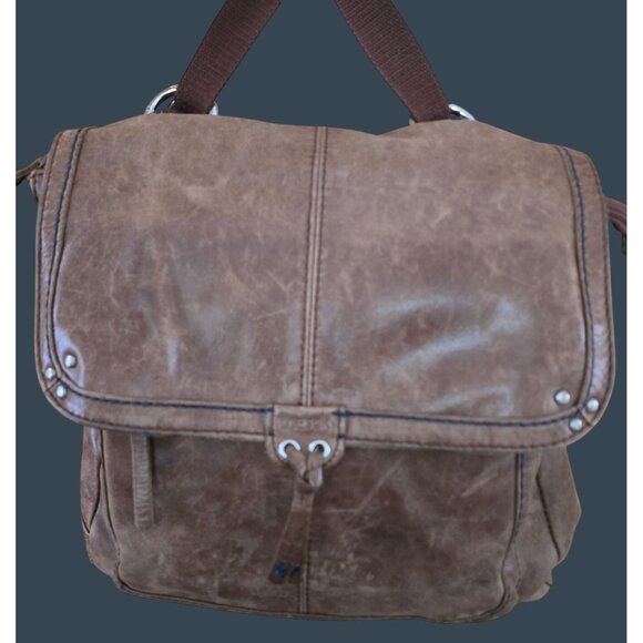 The sak Leather Backpack Purse distressed Adjustable Straps boho granola girl - Picture 1 of 16
